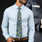 Stained glass and dove classic neck tie stropdas