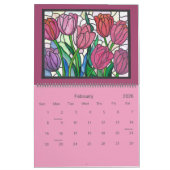 Stained Glass Art Calendar Kalender (Feb 2026)