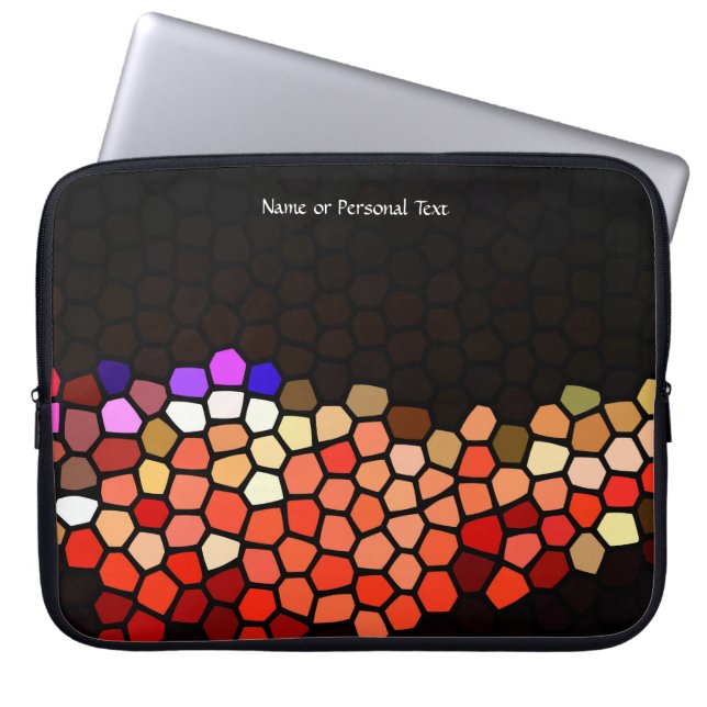 Stained Glass Art Pathway Personal Laptop Cover Sleeve (Voorkant)