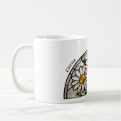 Stained Glass Birth Flower April Daisy Name Koffiemok (Links)