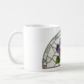 Stained Glass Birth Flower February Violet Name Koffiemok (Links)