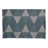 Stained Glass Blue Diamond Kussensloop (Voorkant)