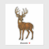 Stained Glass Buck Sticker (Vel)