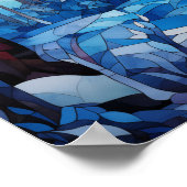 Stained Glass Bunny Poster (Hoek)