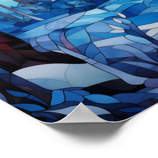 Stained Glass Bunny Poster (Hoek)