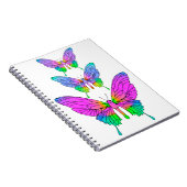 Stained Glass Butterflies Notebook Notitieboek (Rechterzijde)
