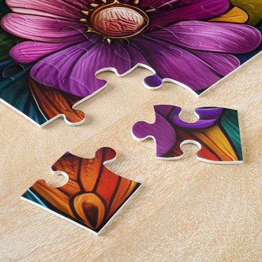 Stained Glass Butterfly Legpuzzel (Zijkant)