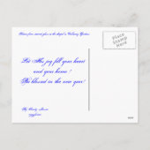 Stained Glass Christmas Feestdagenkaart (Achterkant)