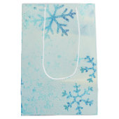 Stained-Glass Christmas Grey Tabby In Green Hat Medium Cadeauzakje (Achterkant)