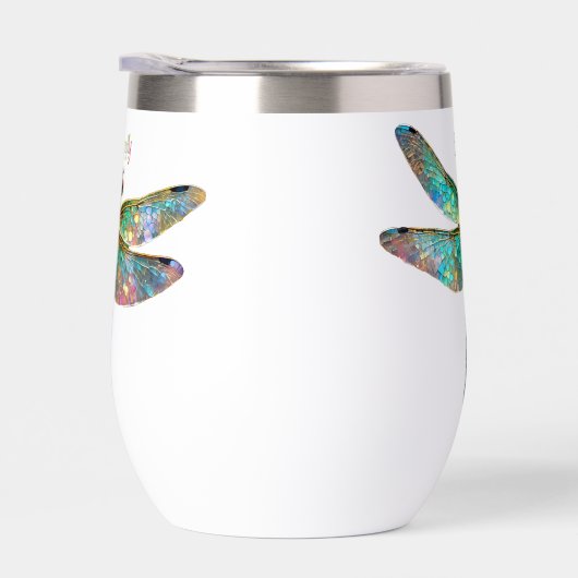 Stained Glass Colorful Dragonfly (Rechts)