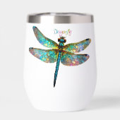 Stained Glass Colorful Dragonfly (Achterkant)