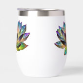 Stained Glass Colorful Lotus Flower  (Rechts)