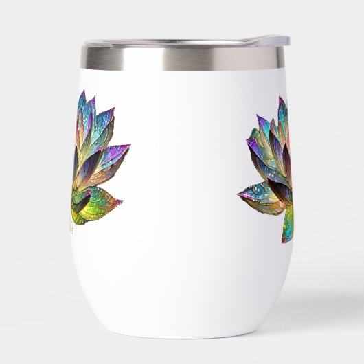 Stained Glass Colorful Lotus Flower  (Links)