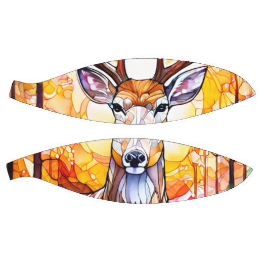 Stained Glass Deer Basketbal (Panelen)