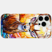 Stained Glass Deer Case-Mate iPhone Case (Achterkant (horizontaal))