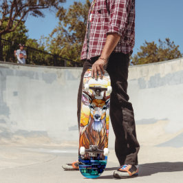 Stained Glass Deer Persoonlijk Skateboard