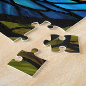 Stained Glass Dragon Jigsaw Puzzle Legpuzzel (Zijkant)