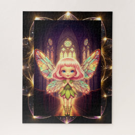 Stained glass, fairies, cathedrals, prayer legpuzzel