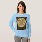 Stained Glass Faith Quote T-Shirt (Voorkant volledig)