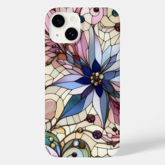 Stained glass flower  Case-Mate iPhone case (Achterkant)