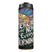 Stained Glass Forest Mercies Graphic Thermosbeker (Voorkant)