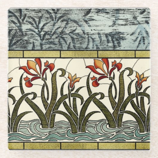 Stained Glass Glazen Onderzetter (Voorkant)