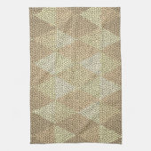 Stained Glass Gold Diamond Pattern Theedoek (Verticaal)