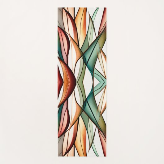 Stained-Glass Grass Yogamat (Voorkant)