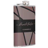 Stained Glass Imitation to Thank Groomsmen Heupfles (Rechts)