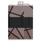 Stained Glass Imitation to Thank Groomsmen Heupfles (Achterkant)