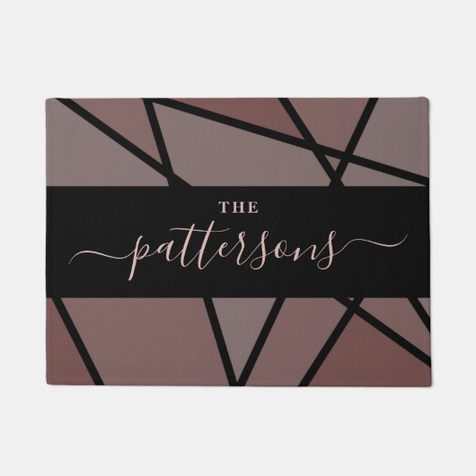 Stained Glass Imitation to Welcome Home Family Deurmat (Voorkant)