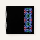 Stained Glass (Linear - Midnight) Notitieboek (Voorkant)