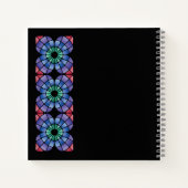 Stained Glass (Linear - Midnight) Notitieboek (Achterkant)