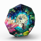 Stained Glass Little Fairy With Dragonfly Fotoblokken (Links)