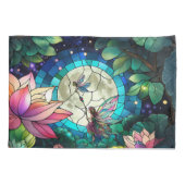 Stained Glass Little Fairy With Dragonfly Kussensloop (Achterkant)