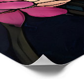 Stained Glass Little Fairy With Dragonfly Poster (Hoek)