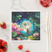 Stained Glass Little Fairy With Dragonfly Servet (Insitu)