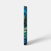 Stained Glass Mermaid Art iPhone Hoesje (Linkerkant)