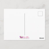 Stained Glass Moonlight Flight Fairy Briefkaart (Achterkant)