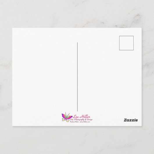 Stained Glass Moonlight Flight Fairy Briefkaart (Achterkant)