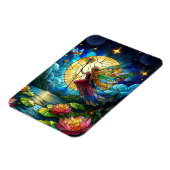 Stained Glass Moonlight Flight Fairy  Magneet (Linkerzijde)