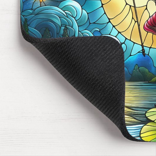 Stained Glass Moonlight Flight Fairy Muismat (Hoek)