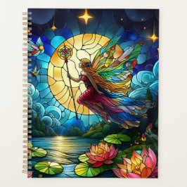 Stained Glass Moonlight Flight Fairy  Planner