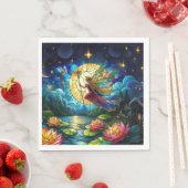 Stained Glass Moonlight Flight Fairy  Servet (Insitu)