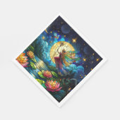 Stained Glass Moonlight Flight Fairy  Servet (Hoek)