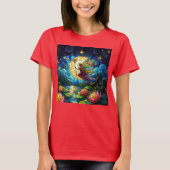 Stained Glass Moonlight Flight Fairy T-shirt (Voorkant)