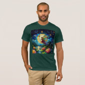 Stained Glass Moonlight Flight Fairy  T-shirt (Voorkant volledig)