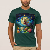 Stained Glass Moonlight Flight Fairy T-shirt (Voorkant)