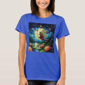 Stained Glass Moonlight Flight Fairy  T-shirt (Voorkant)