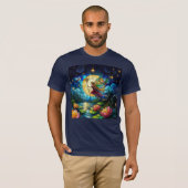 Stained Glass Moonlight Flight Fairy  T-shirt (Voorkant volledig)